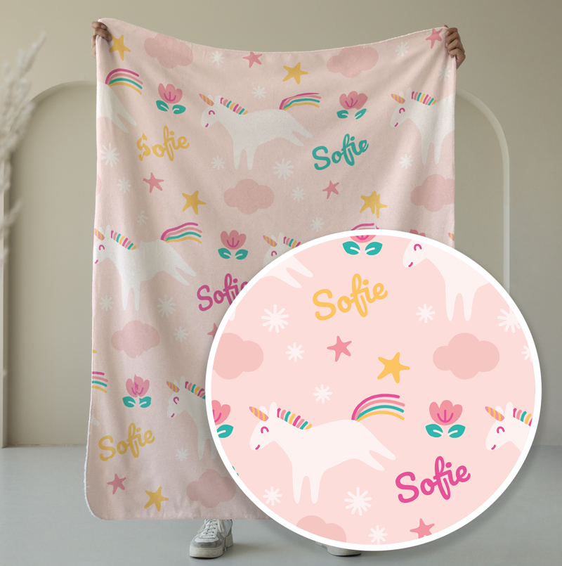 Einhorn Kinderdecke