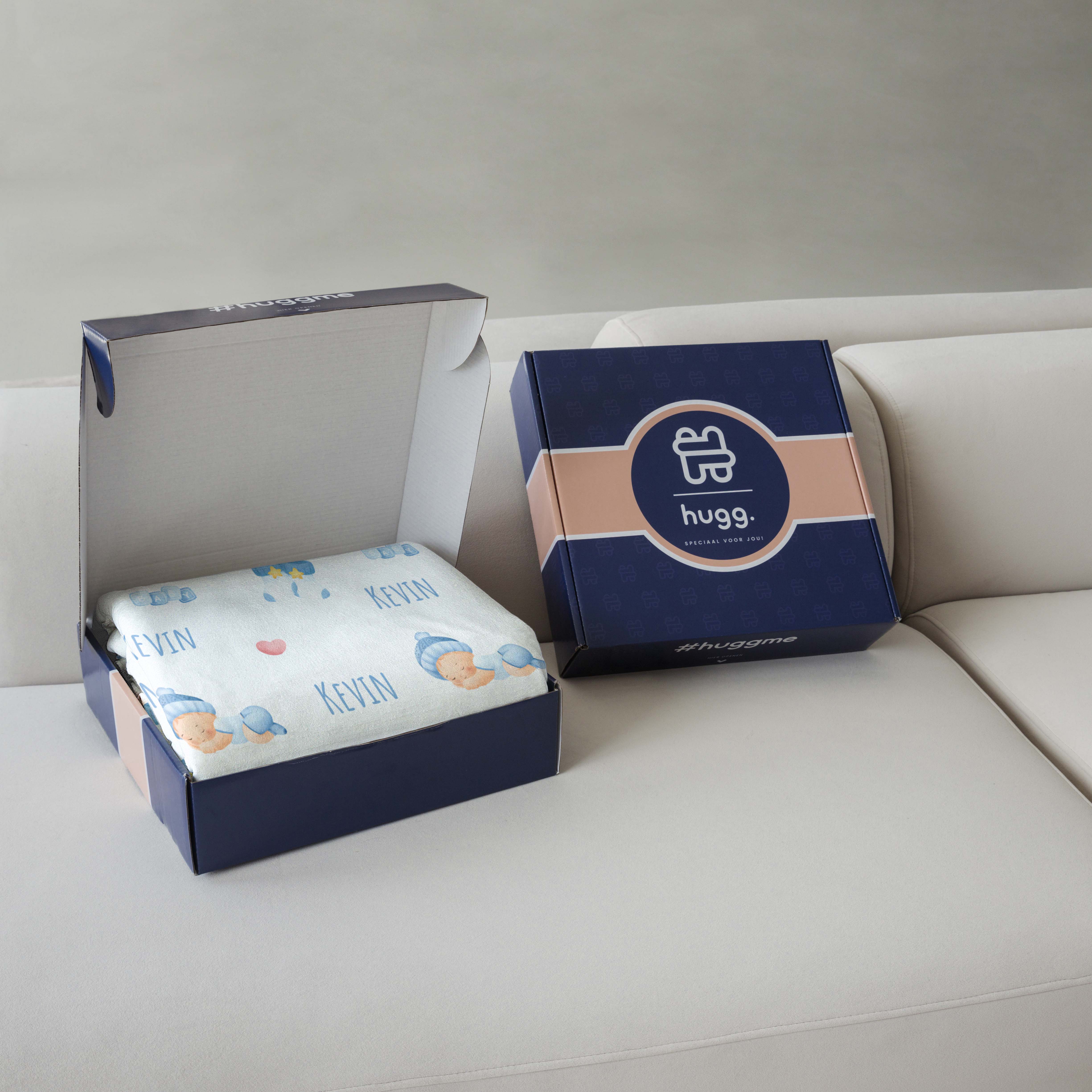 Schlafweiche blaue Babybettdecke