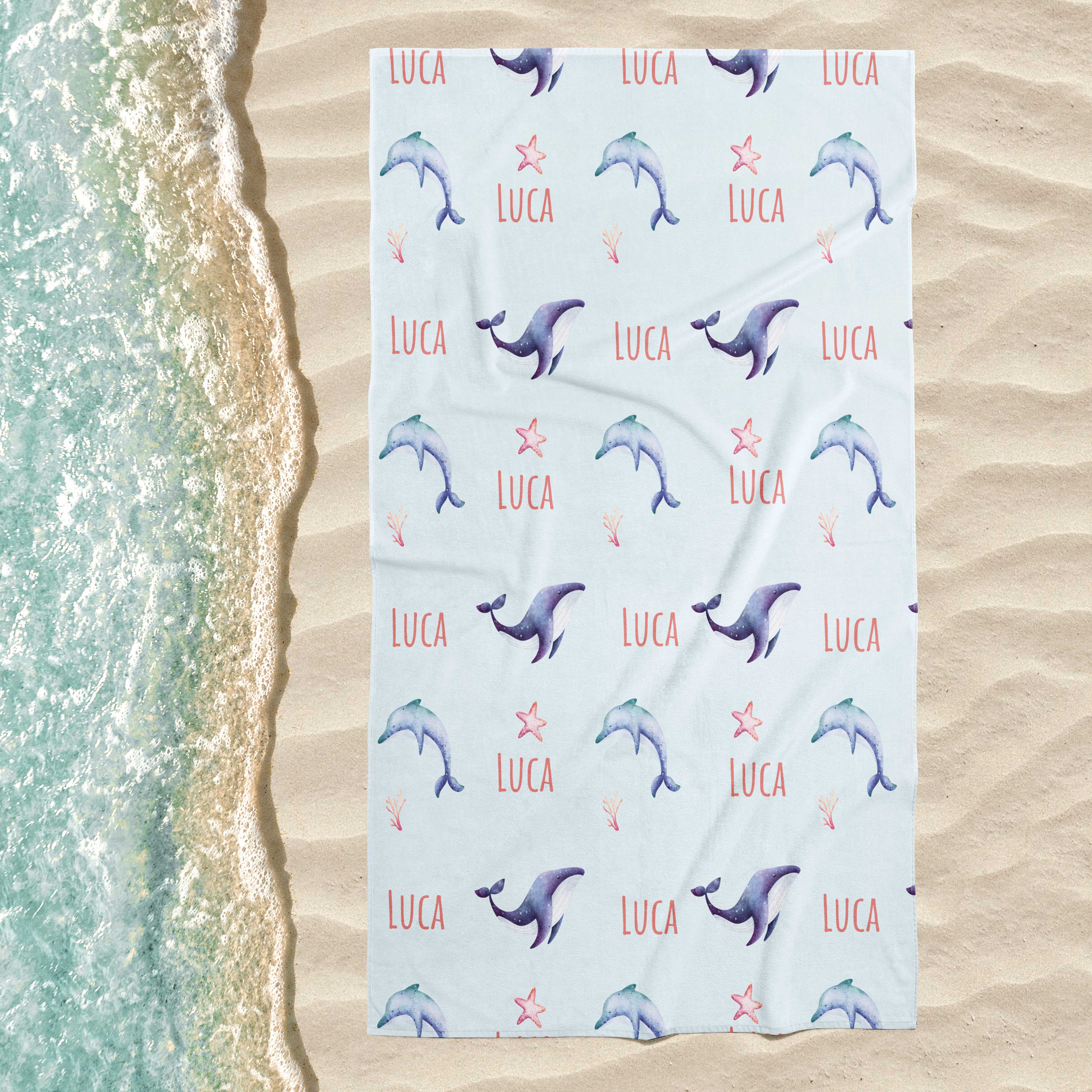 Delphin Kinderhandtuch