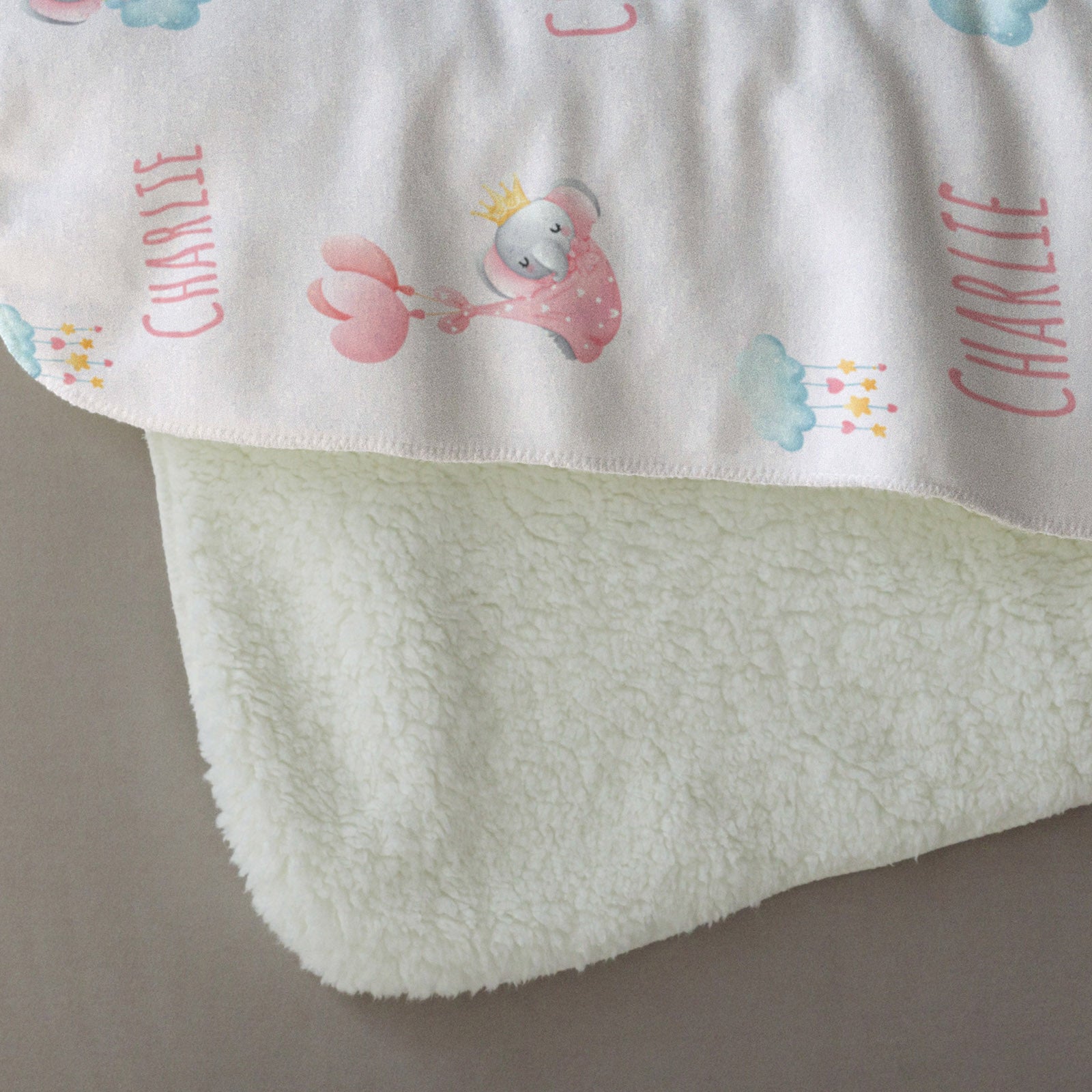 Elefanten Mädchen Kinderdecke